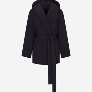 NikeSkims Woven Nylon Wrap Coat - onyx